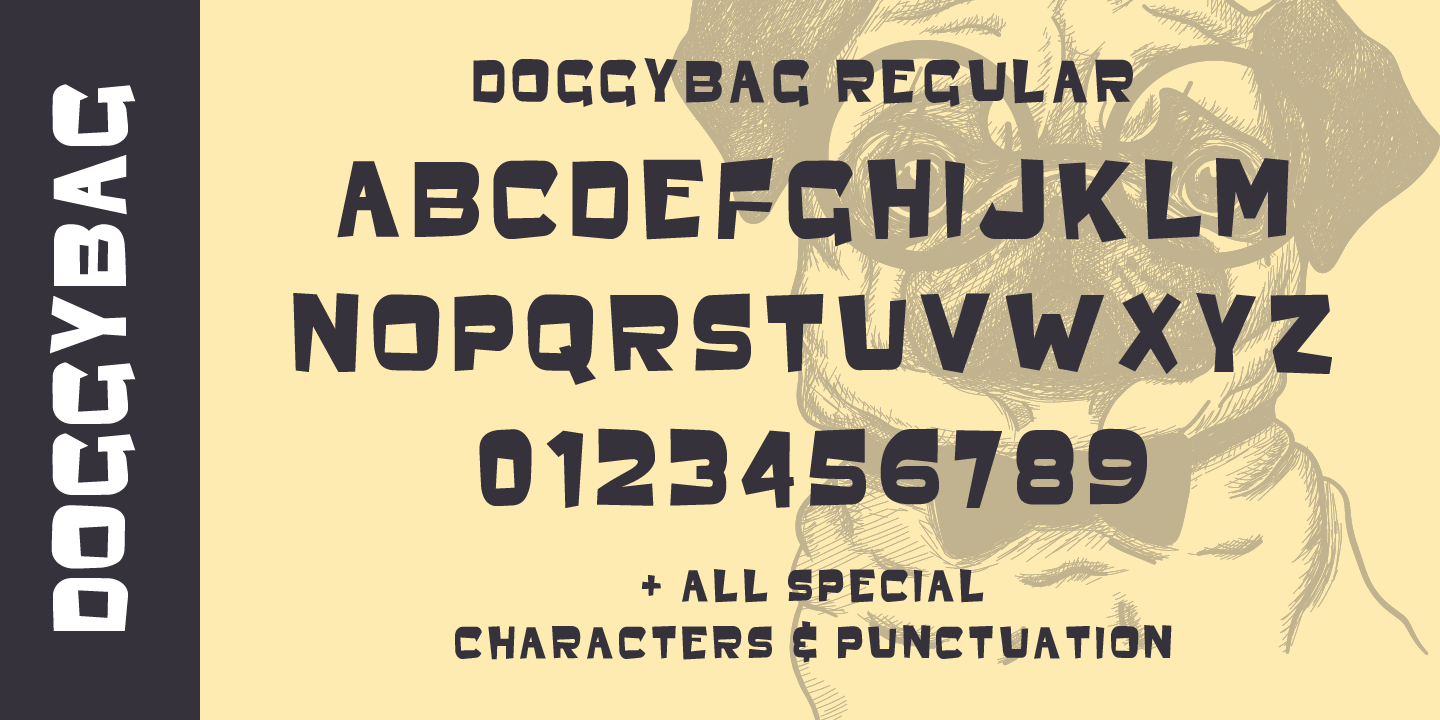 Пример шрифта Doggybag #9